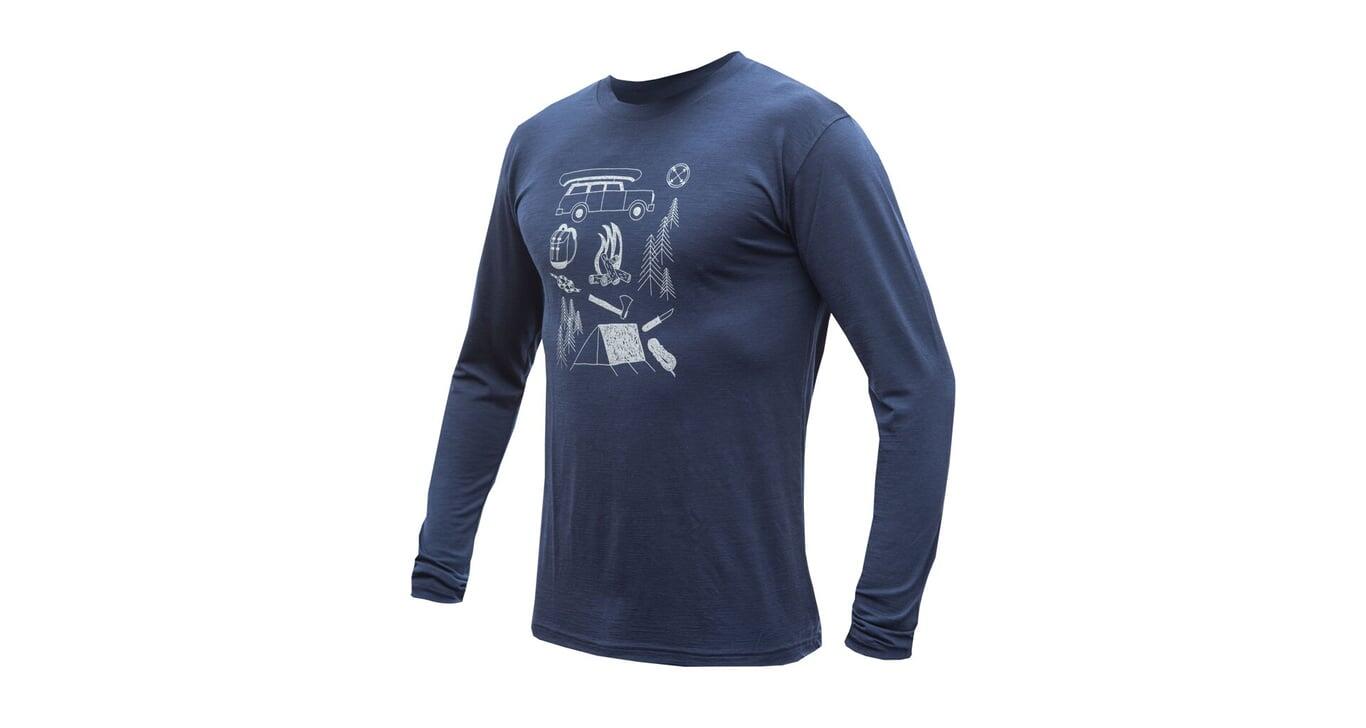 SENSOR Koszulka męska Merino Active Outside Tee LS Men deep blue-M 6/6