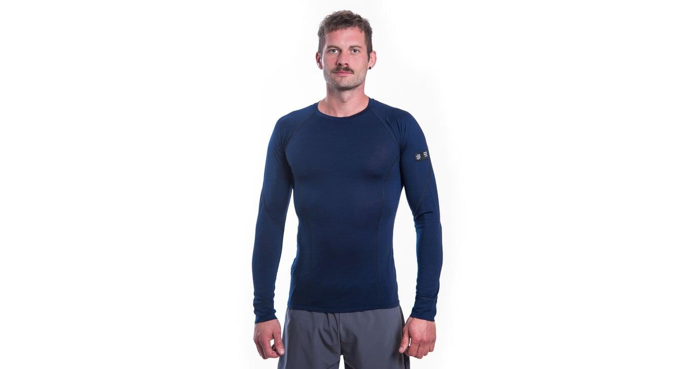 SENSOR Koszulka termoaktywna męska Merino Active Tee LS Men deep blue-M 3/5