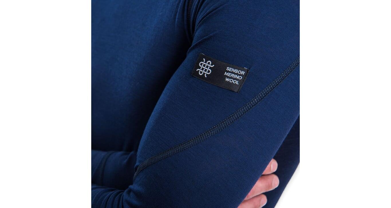 SENSOR Koszulka termoaktywna męska Merino Active Tee LS Men deep blue-M 4/5