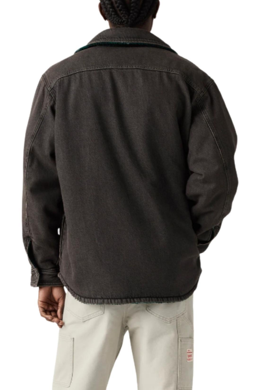 Shaket uomo reversibile in denim e pile 2/3