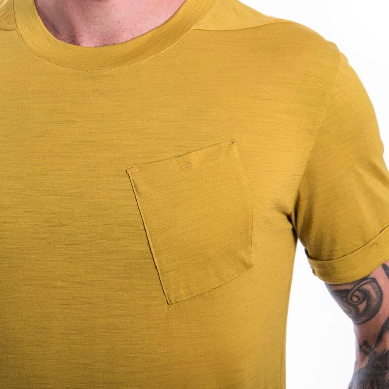 SENSOR Koszulka męska Merino Air Traveller Tee Ss mustard-M 6/6