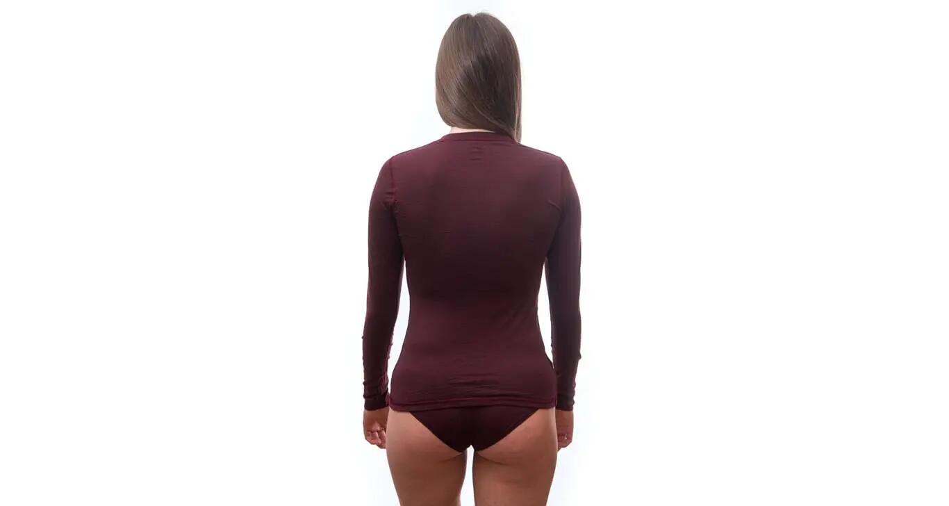SENSOR Koszulka damska MERINO AIR TEE LS WOM port red-L 3/5