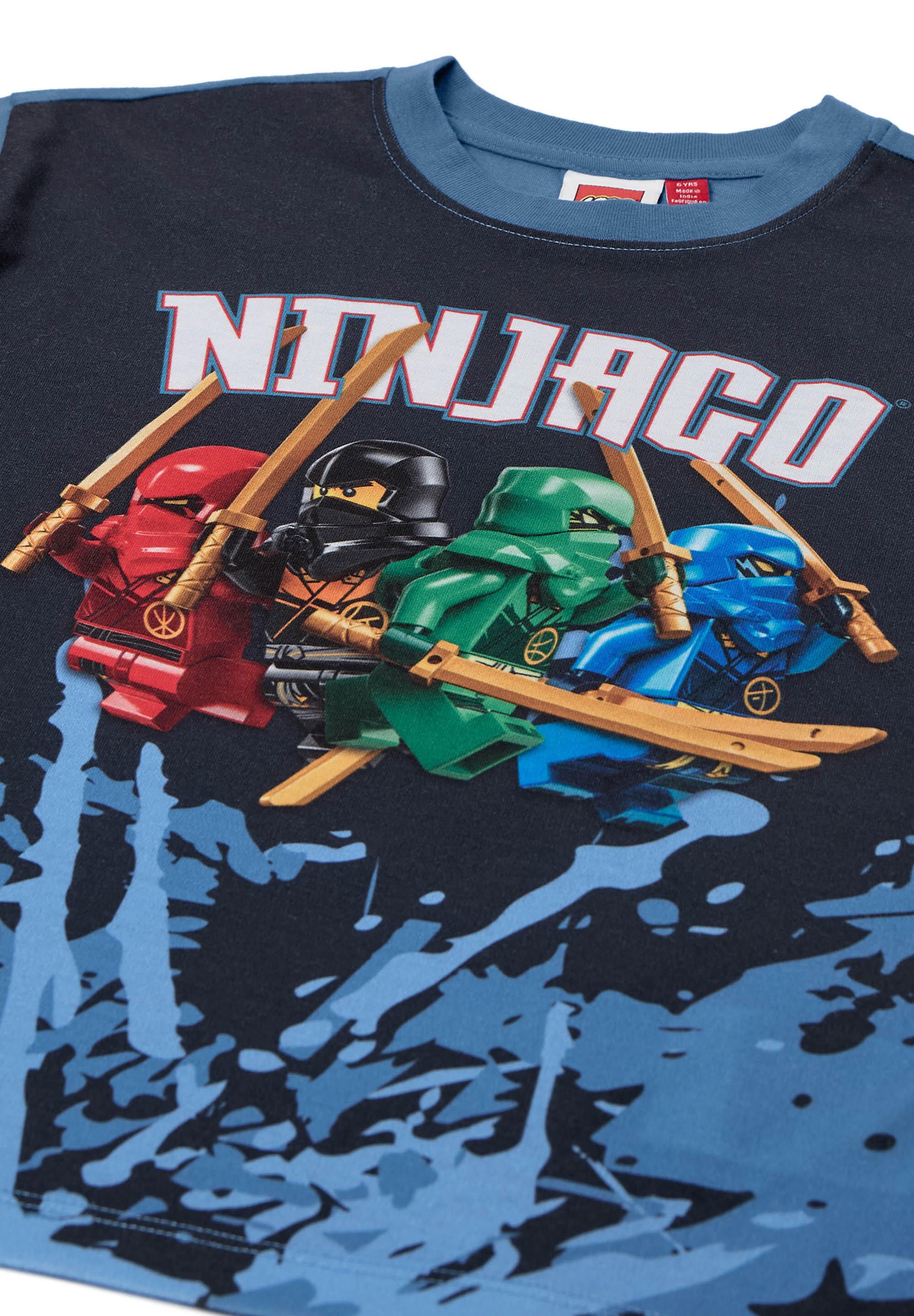 Koszulka Chłopięca LEGO Ninjago Taj310 Niebieska 3/4