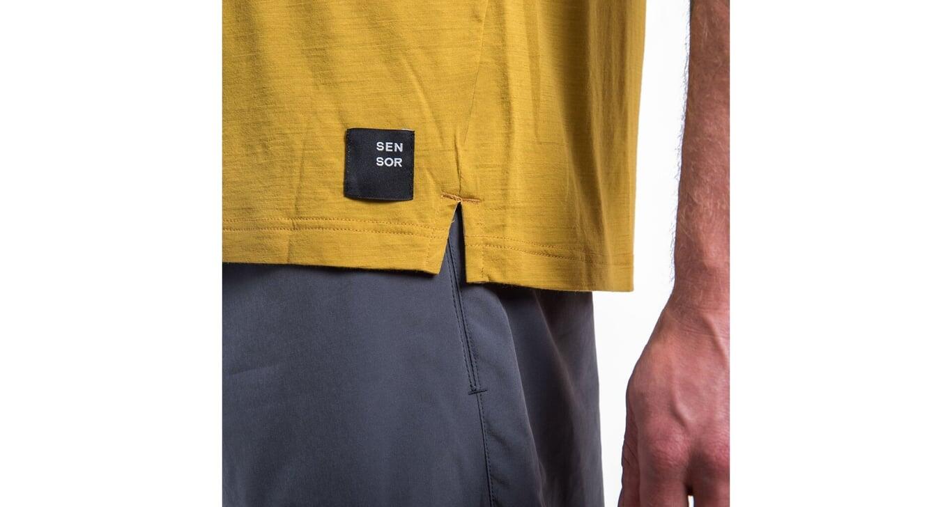 SENSOR Koszulka męska Merino Air Traveller Tee Ss mustard-M 5/6
