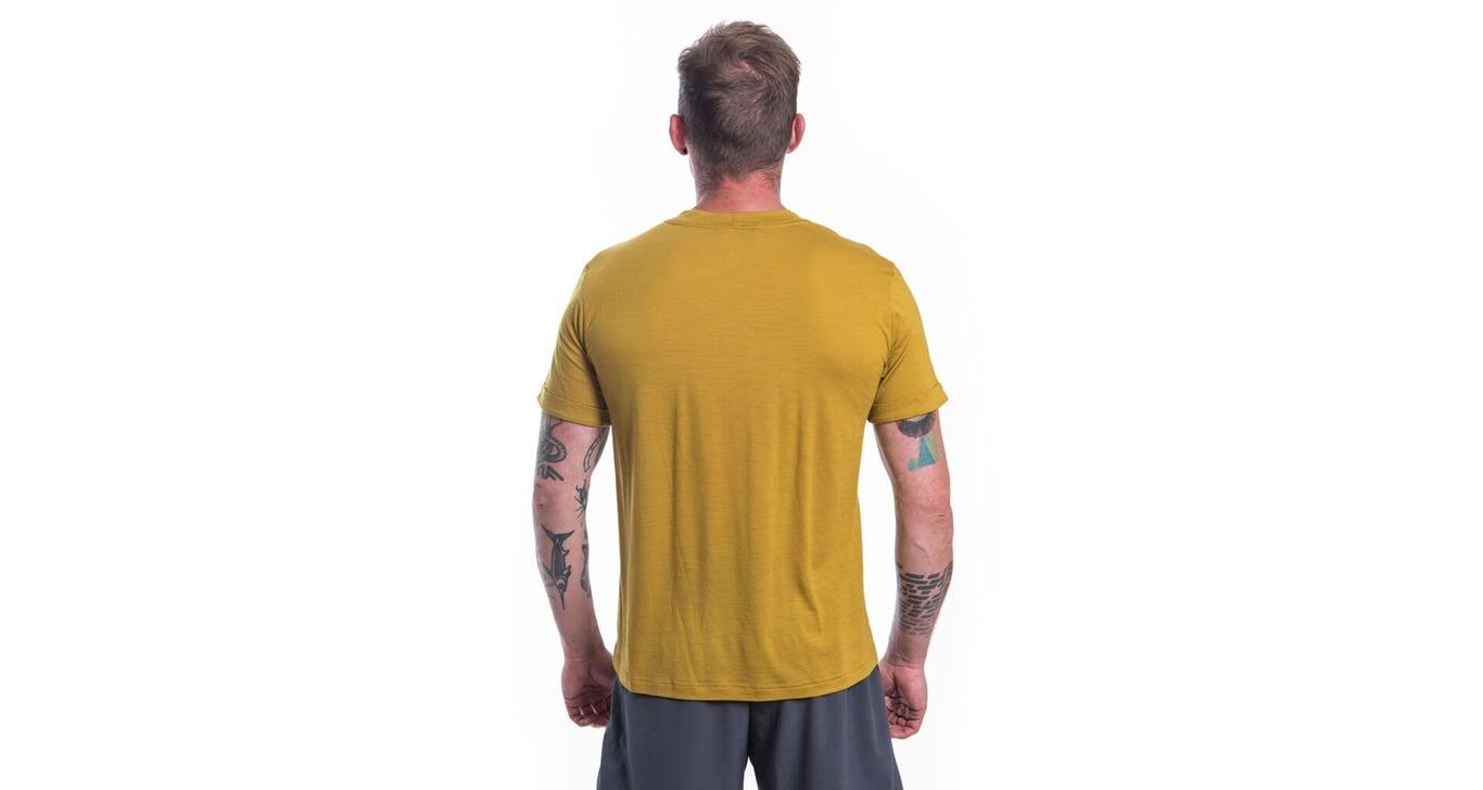SENSOR Koszulka męska Merino Air Traveller Tee Ss mustard-M 4/6
