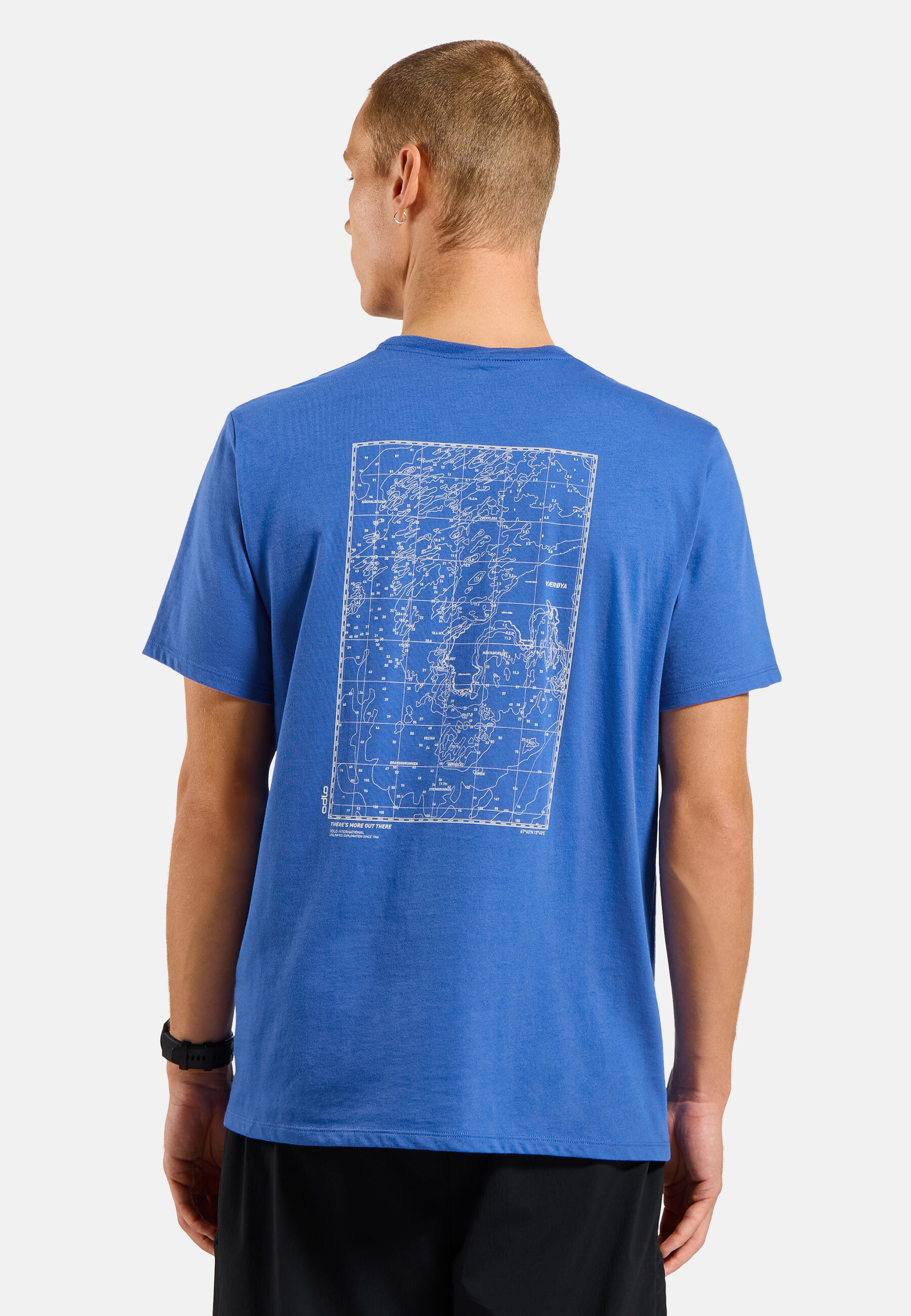 Koszulka z krótkim rękawem męska ODLO T-shirt crew neck s/s COTTON BLEND 2/7
