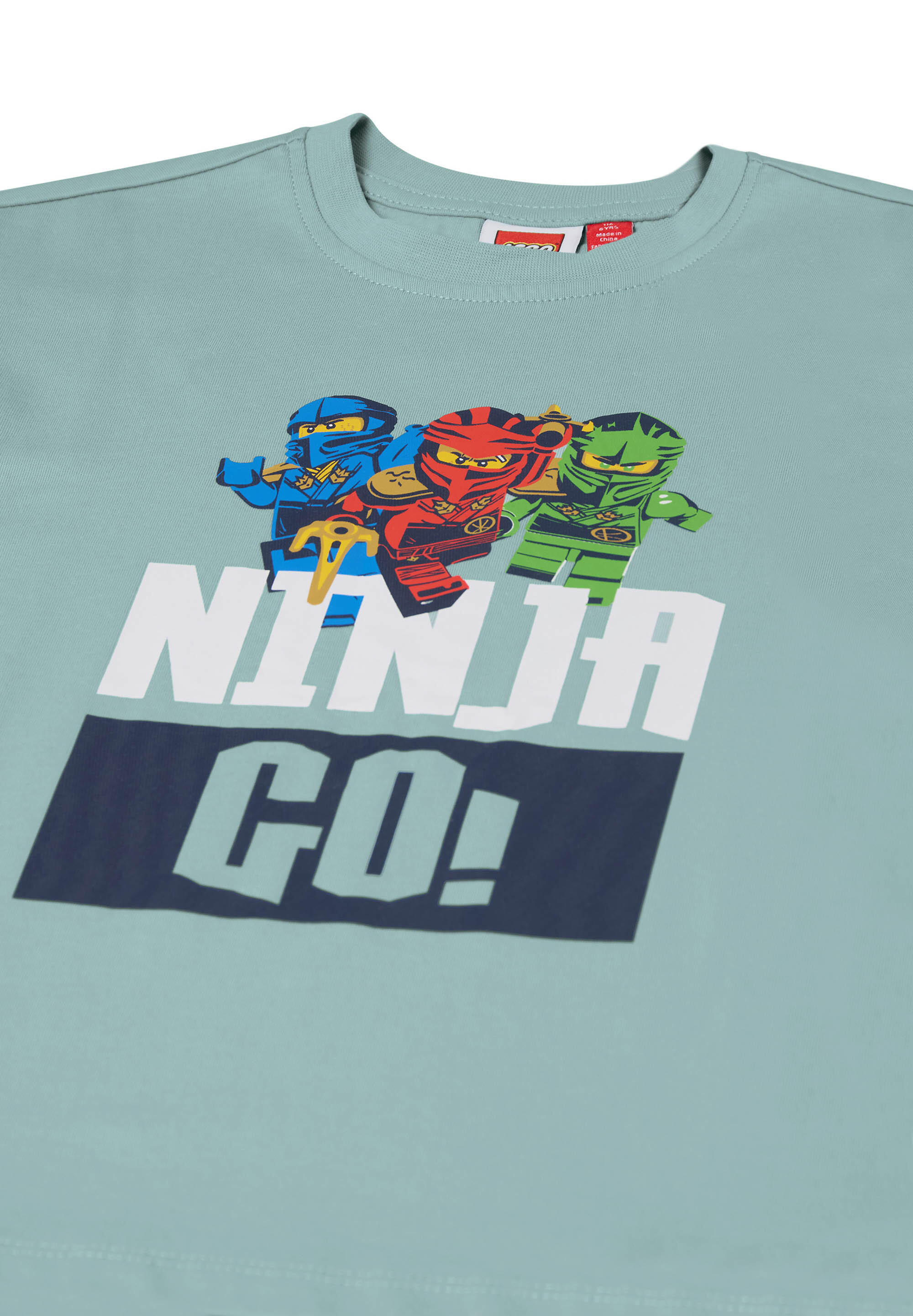 Koszulka Chłopięca LEGO Ninjago Taj302 Turkusowa 4/7