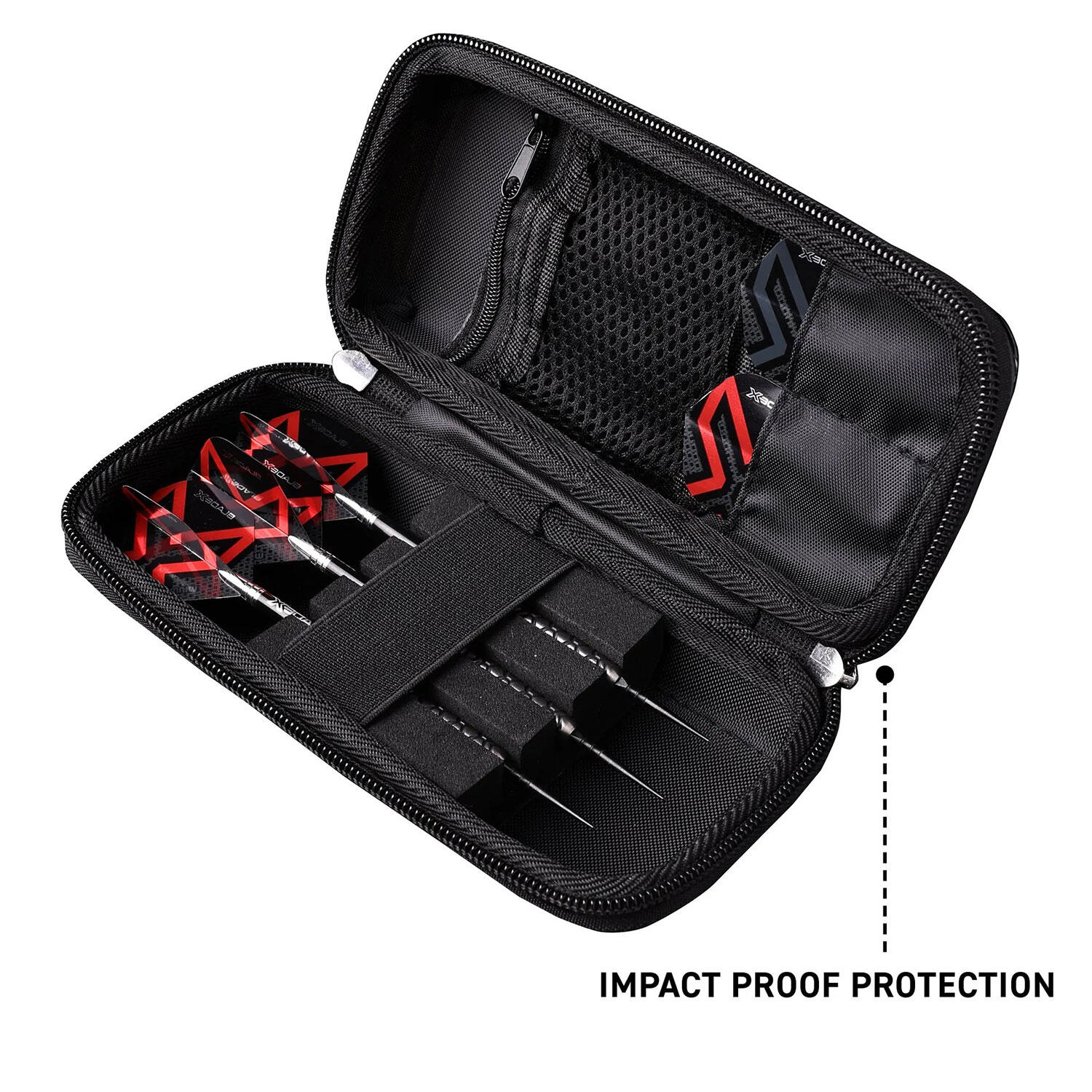 Winmau Étui à fléchettes Blade X Armor G1 Noir/Rouge 2/6