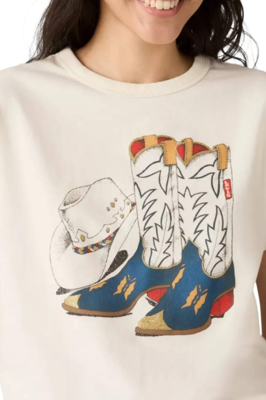 T-shirt - sportswear - mulher - mangas curtas - Tabor - branco 3/4