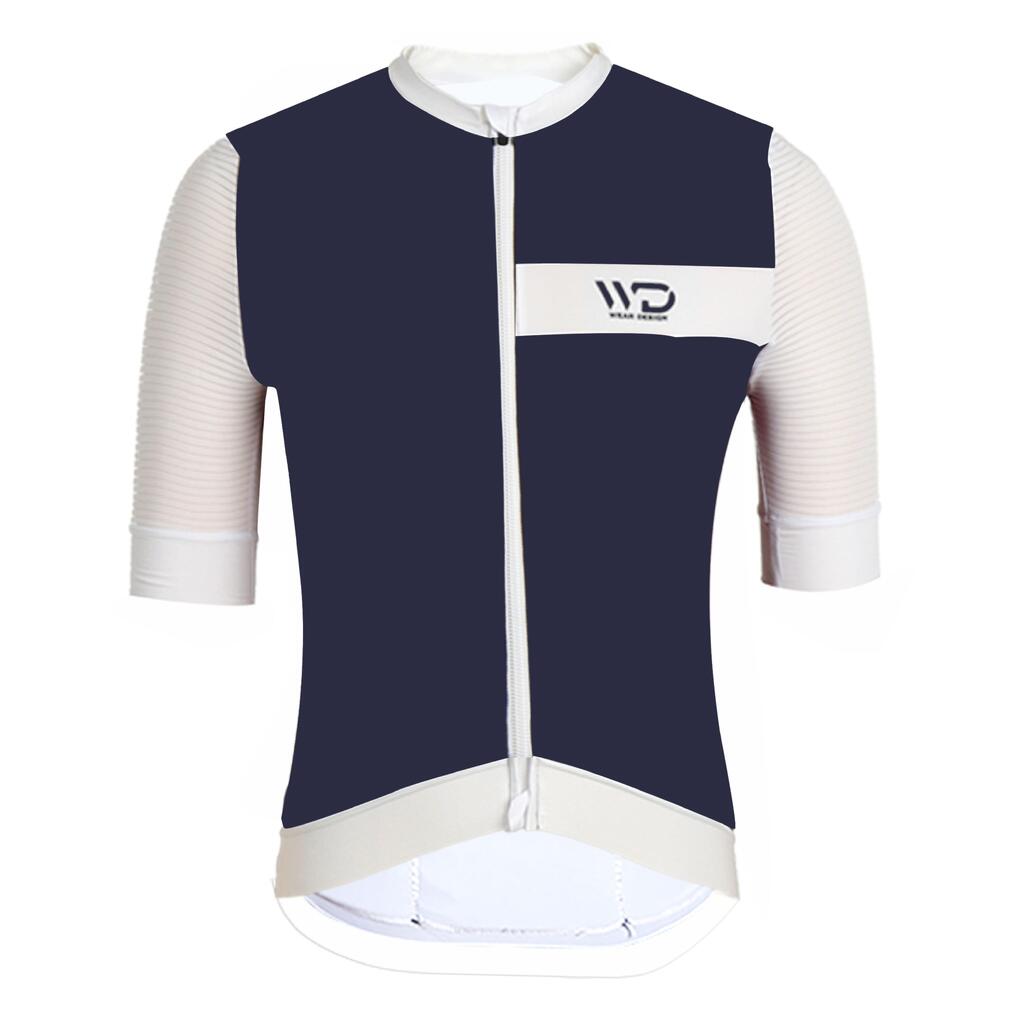 DRAFT men's cycling jersey blue/white