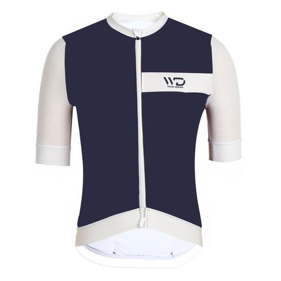 Maglia da ciclismo da uomo DRAFT blu/bianca