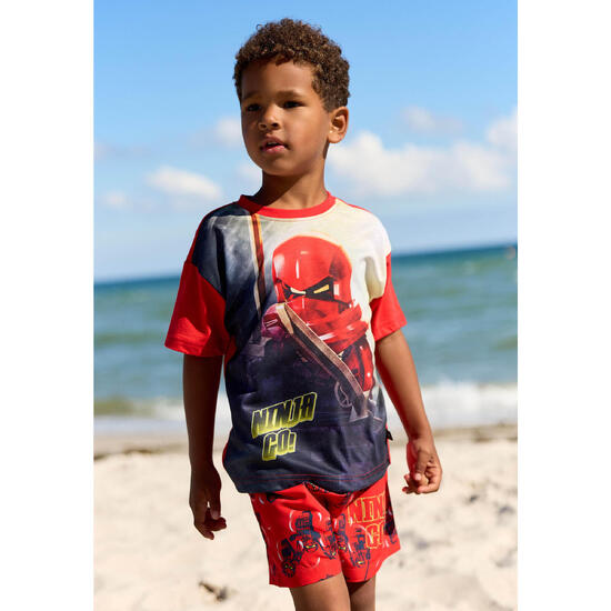 Koszulka Chłopięca LEGO Ninjago Taj312 Czerwona