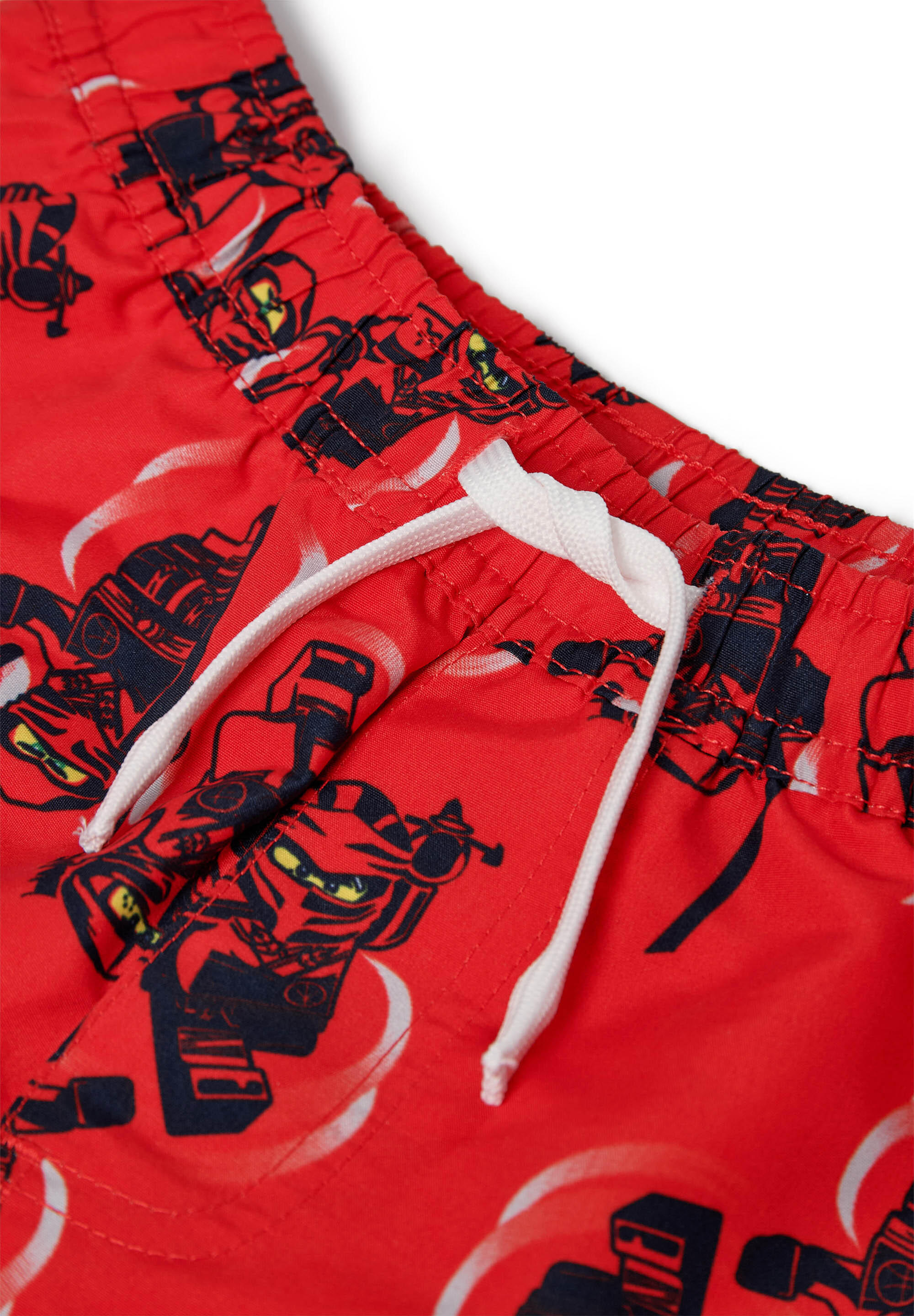 Spodenki Kąpielowe Chłopięce LEGO Ninjago Aiko309 Czerwone 5/7