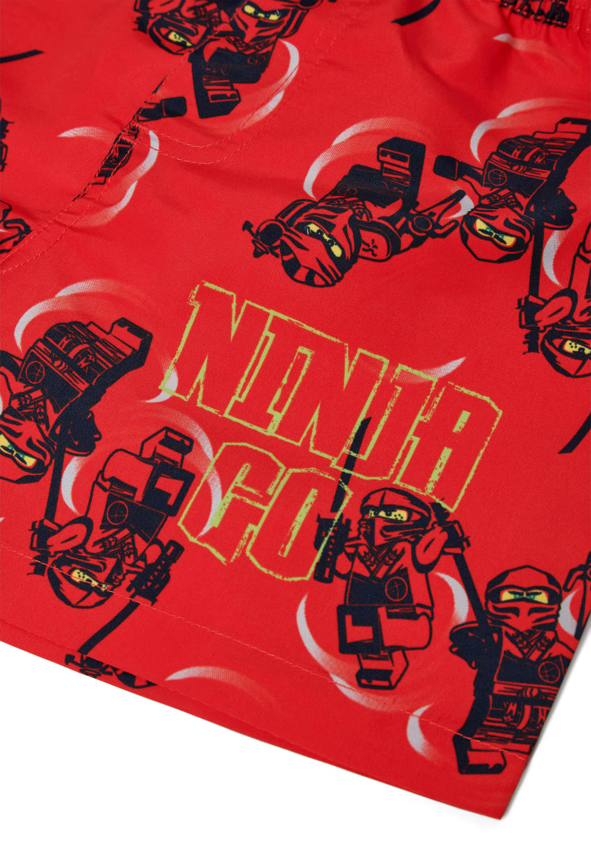 Spodenki Kąpielowe Chłopięce LEGO Ninjago Aiko309 Czerwone 4/7