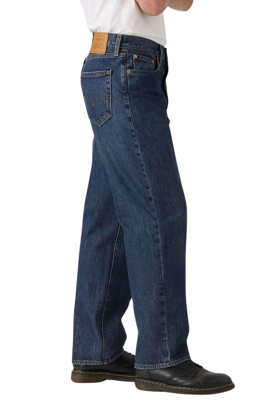 Calças - Casual - Homem - Loose Straight 568 - Azul. 2/5