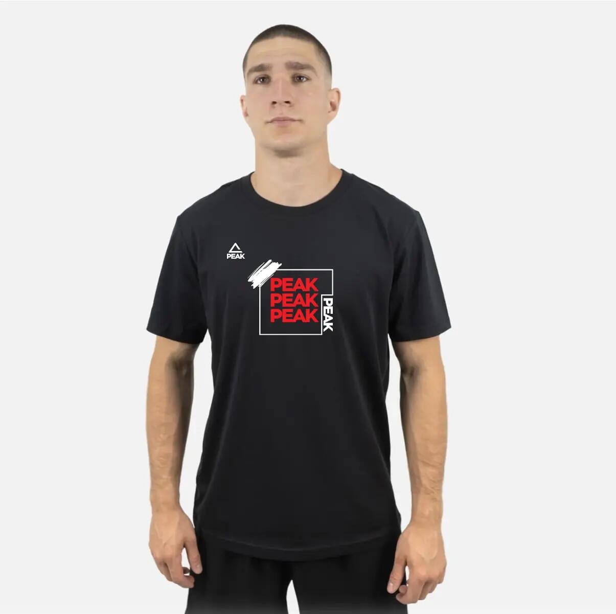 Tricou bumbac Peak X3 Negru 1/2