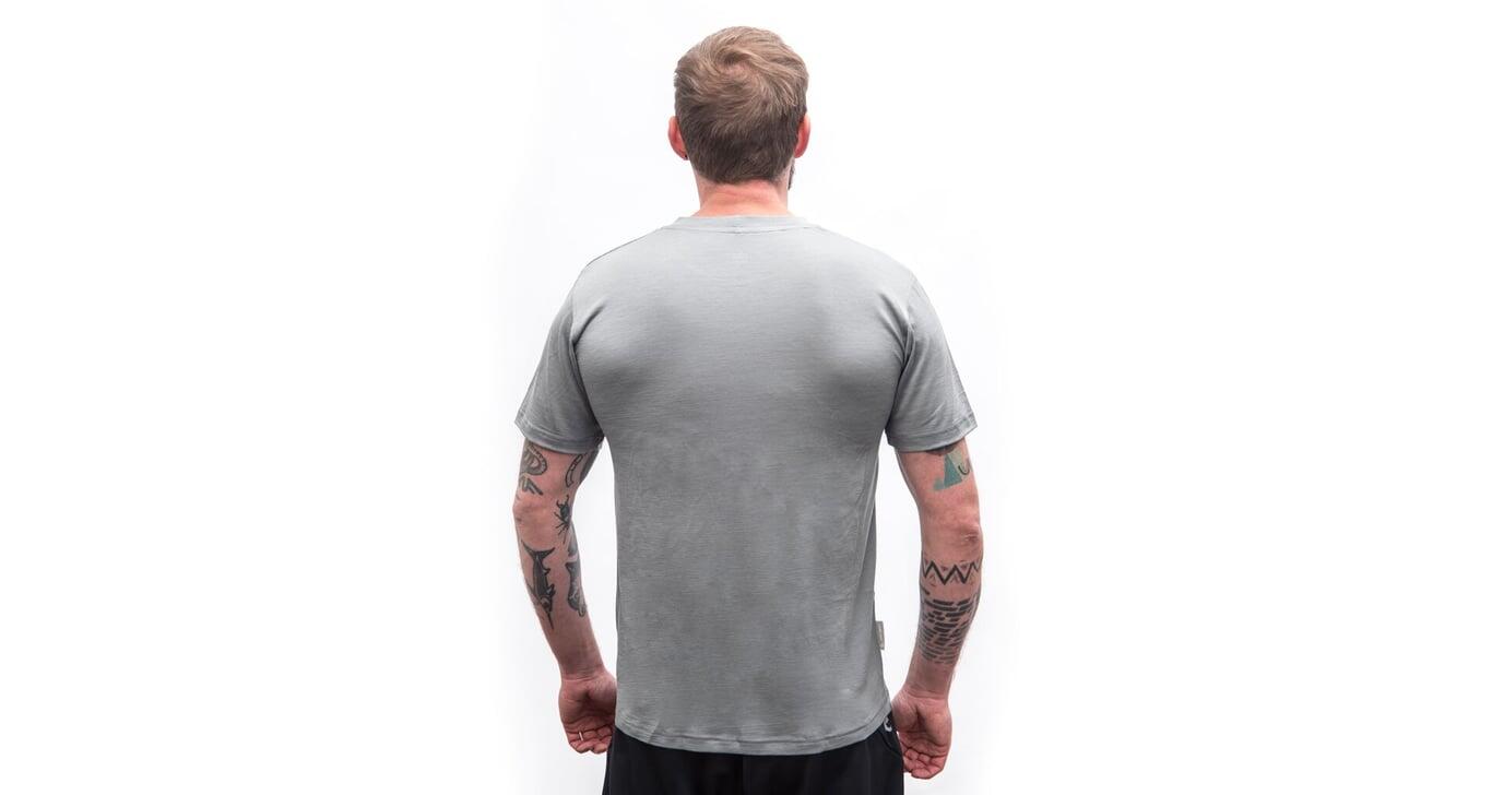 SENSOR Koszulka męska Merino Active Mountains Tee SS Men gray-L 3/6