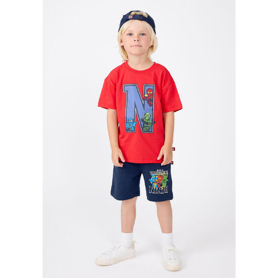 Koszulka Chłopięca LEGO Ninjago Taj303 Czerwona