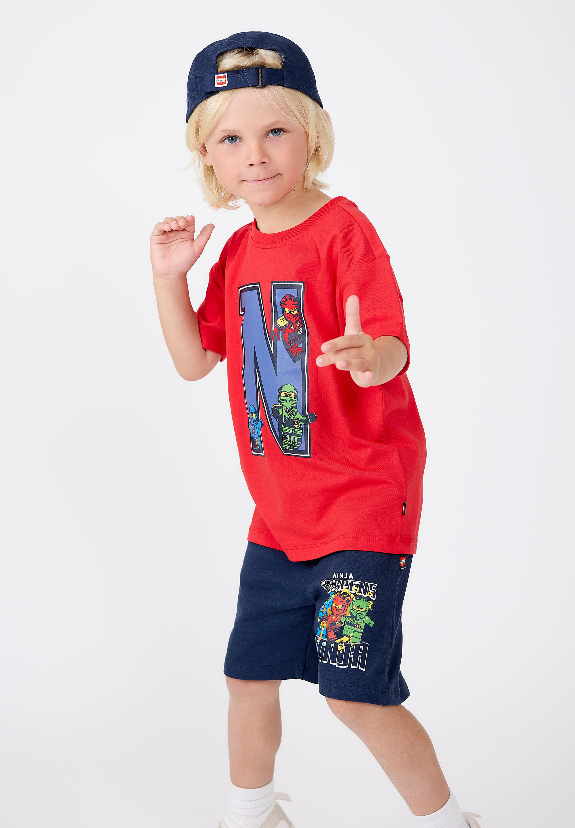 Koszulka Chłopięca LEGO Ninjago Taj303 Czerwona 7/7