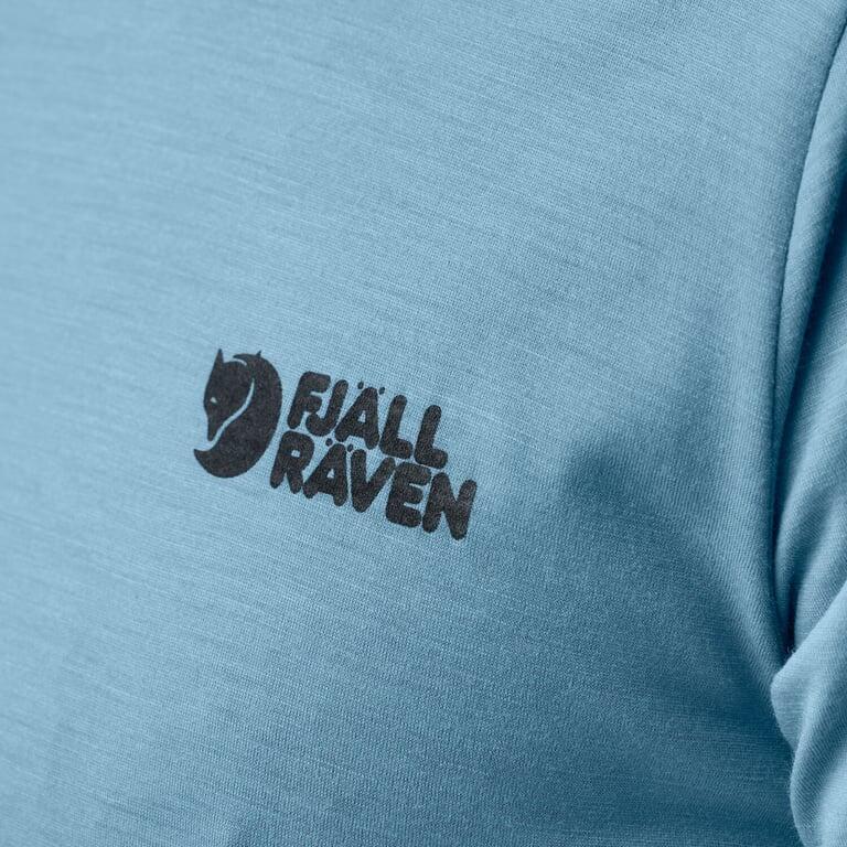 FJALLRAVEN Koszulka męska ABISKO WOOL LOGO SS M Patina Green-L 5/5