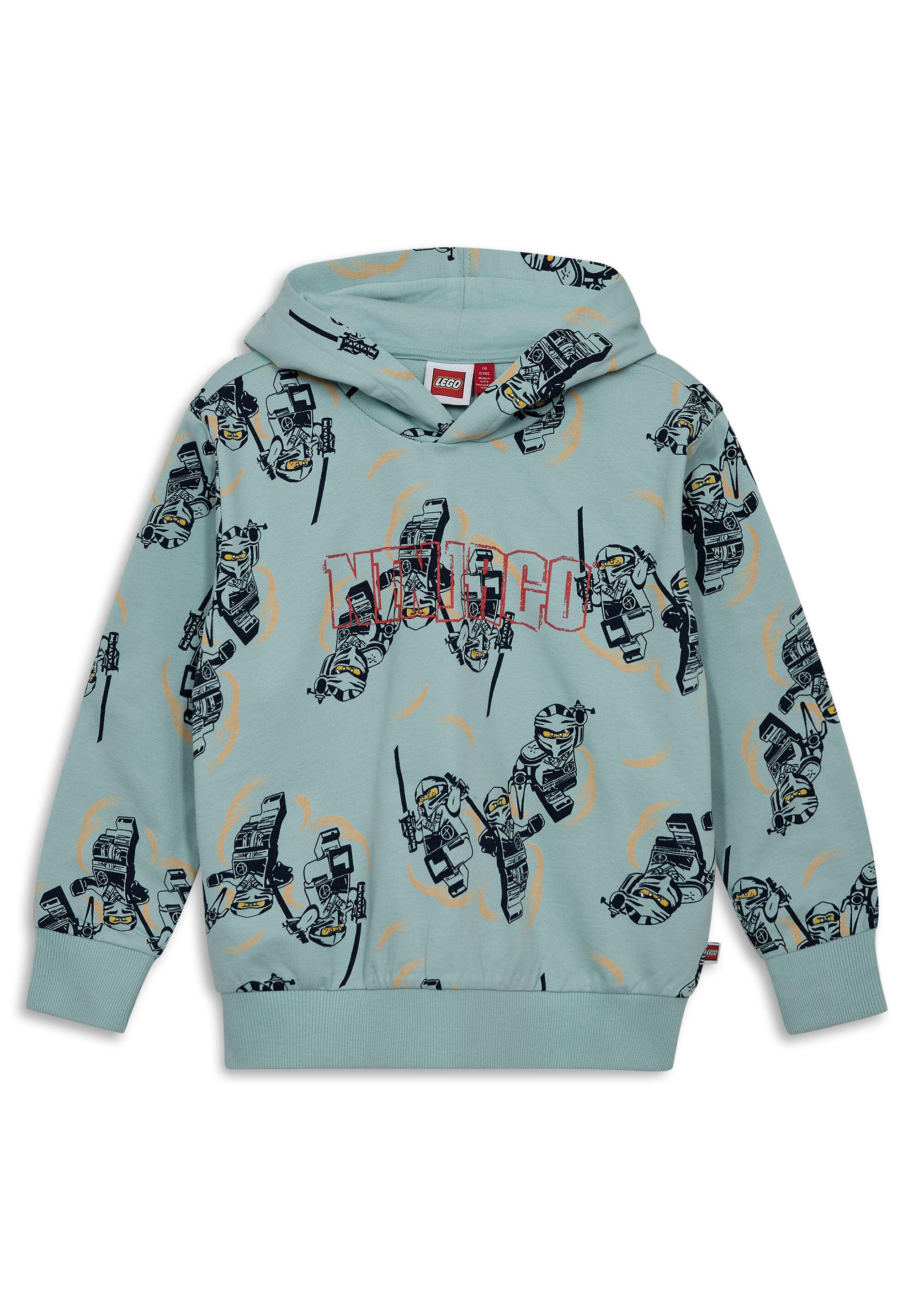 Bluza z Kapturem Chłopięca LEGO Ninjago Sian300 Turkusowa