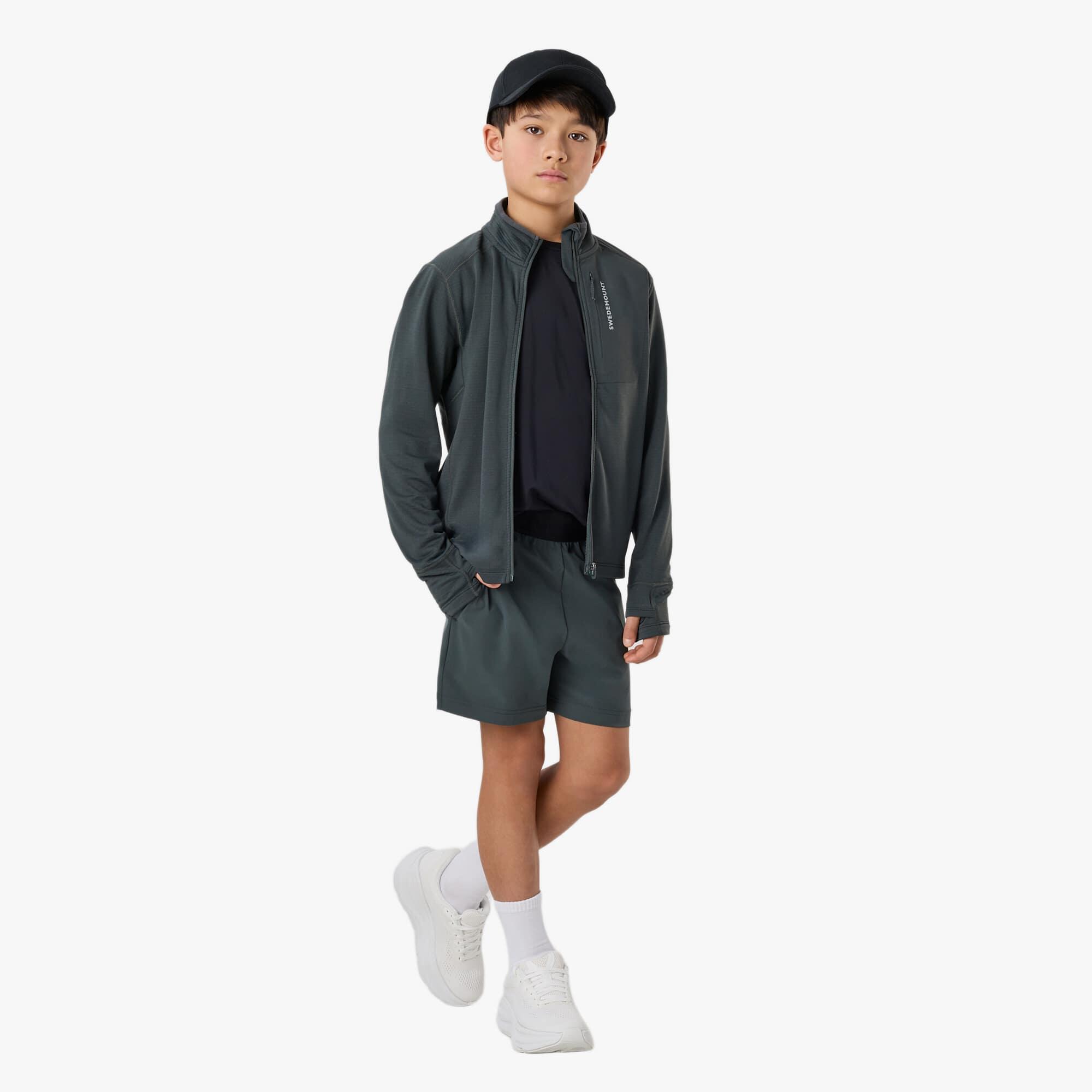 Sudadera de entrenamiento niño de secado rápido Ultra Light Full Zip B 3/6