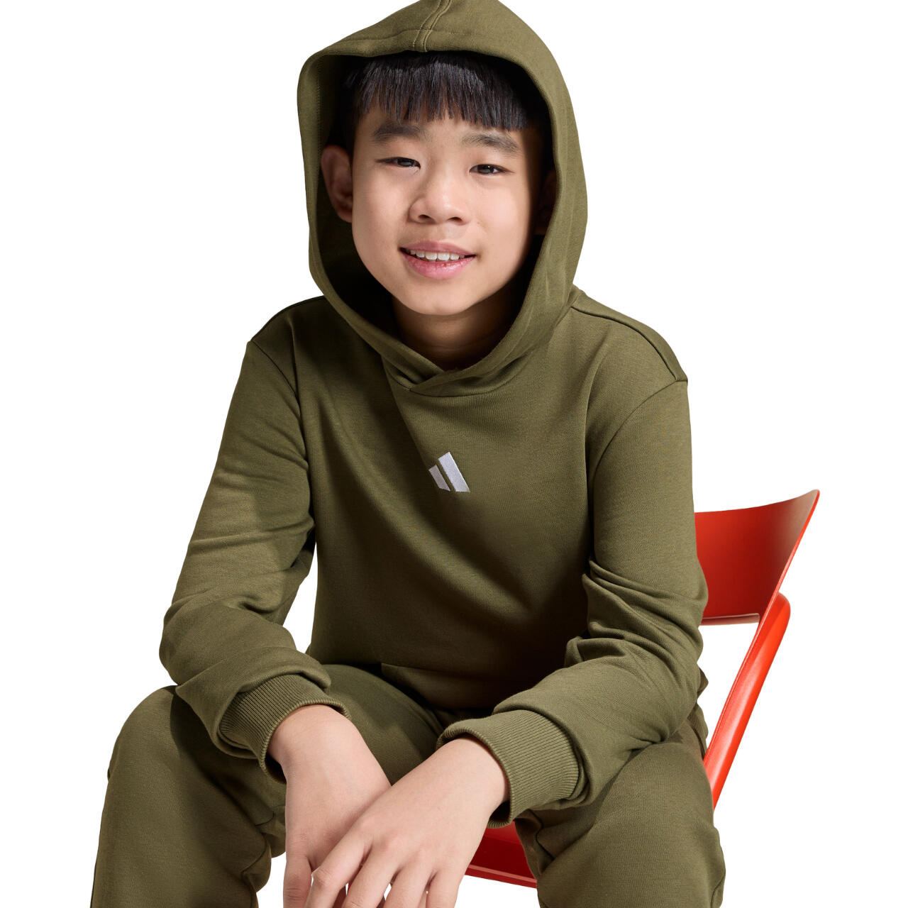 adidas Essentials Sudadera con Capucha 10 años - Verde 5/6