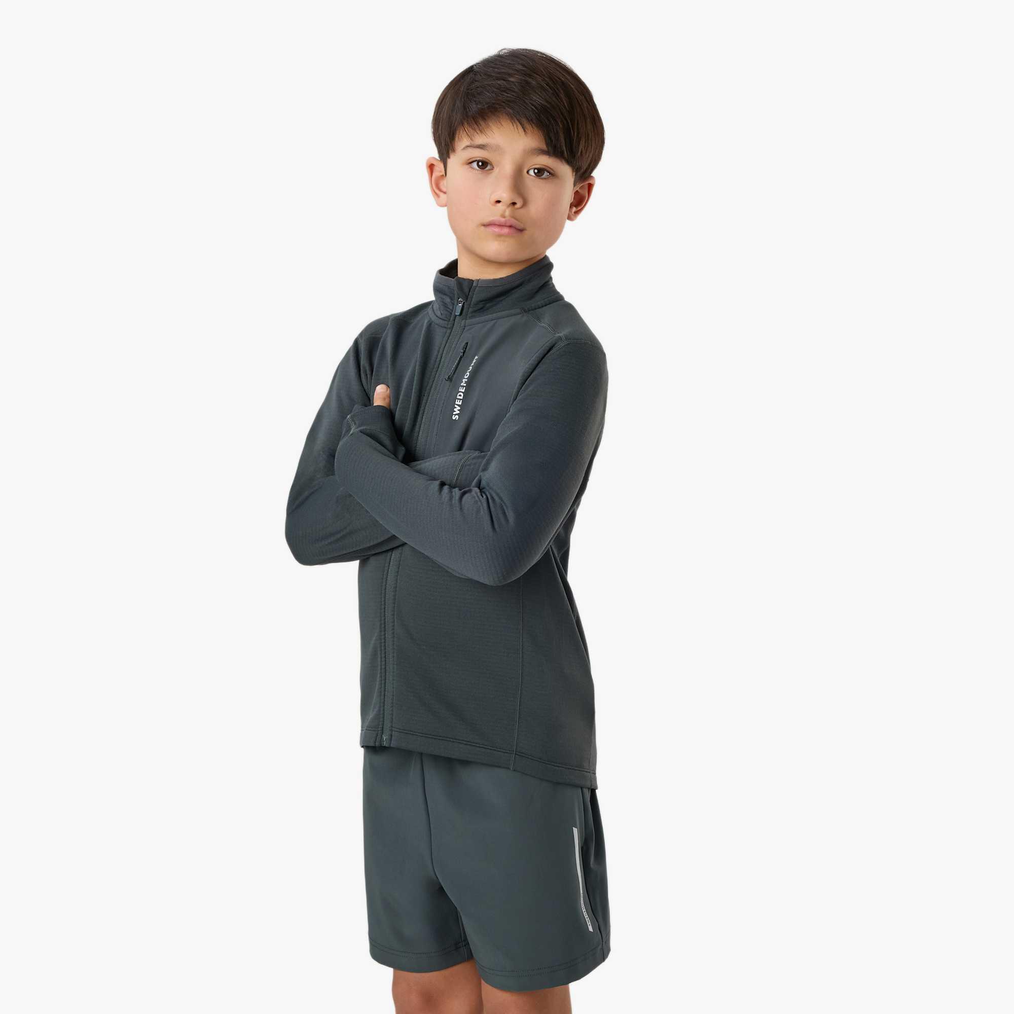 Sudadera de entrenamiento niño de secado rápido Ultra Light Full Zip B 4/6