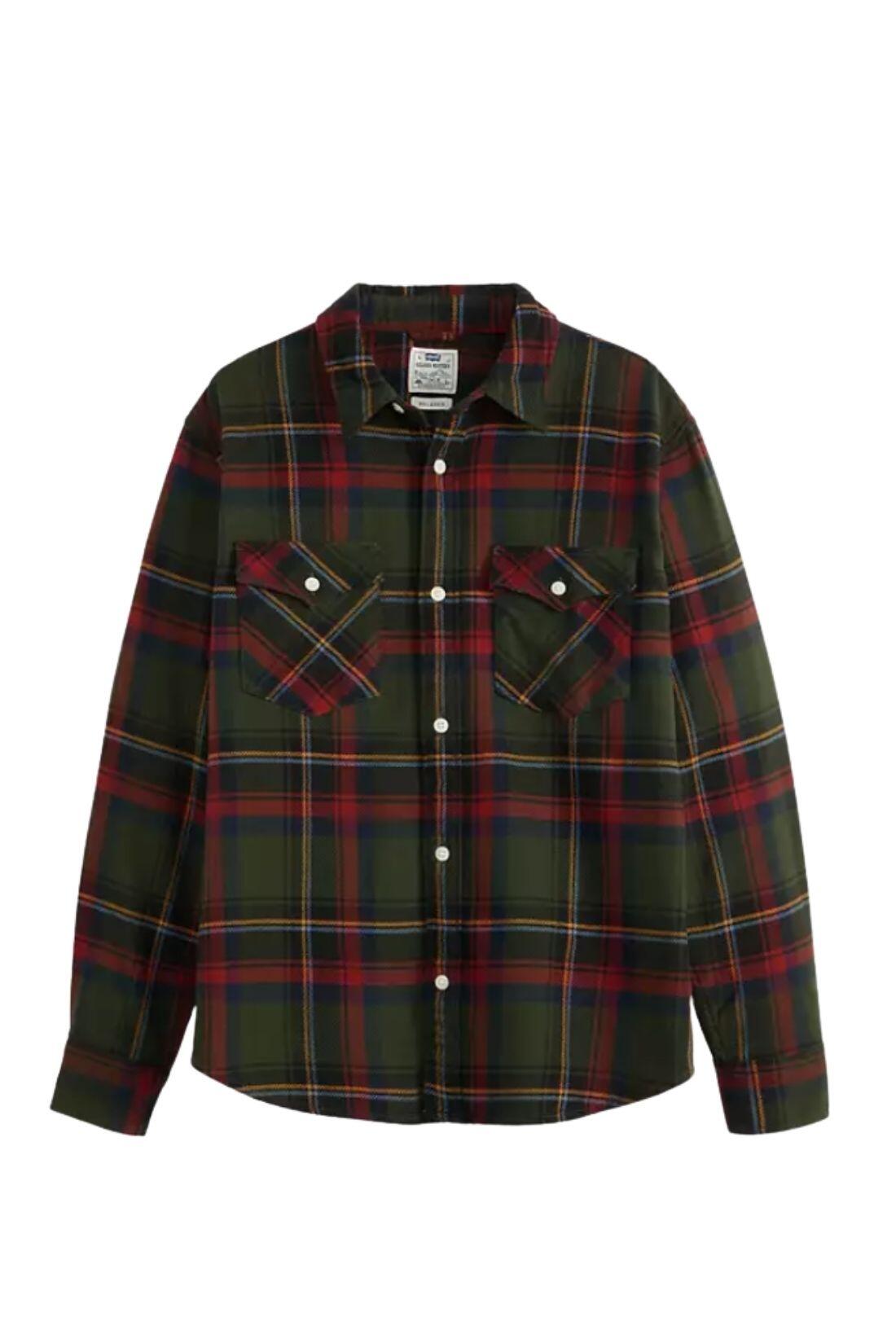 Camicia uomo Western relaxed a quadri 4/4