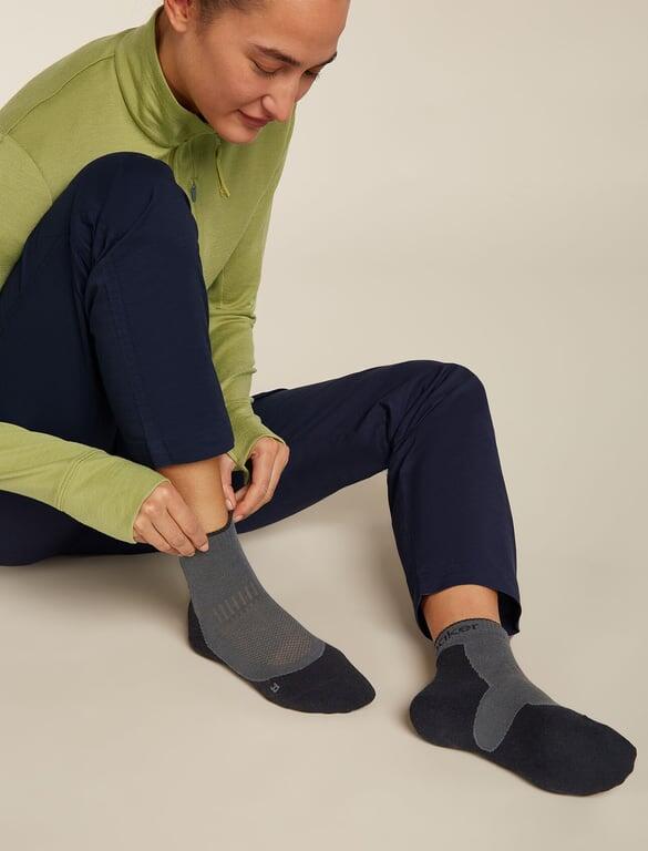 ICEBREAKER Skarpety damskie W Merino Hike+ Light Mini obsidian/black-L 3/3