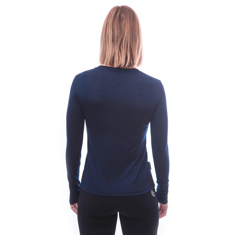 SENSOR Koszulka damska MERINO ACTIVE PT TEE LS WOM deep blue fox-M 3/5