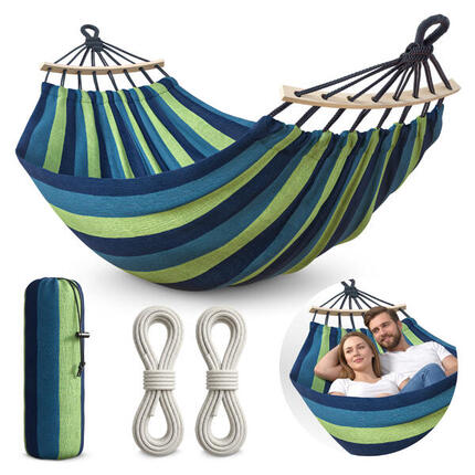 Ogrodowy hamak turystyczny dwuosobowy MOUNTAIN GOAT 260x150