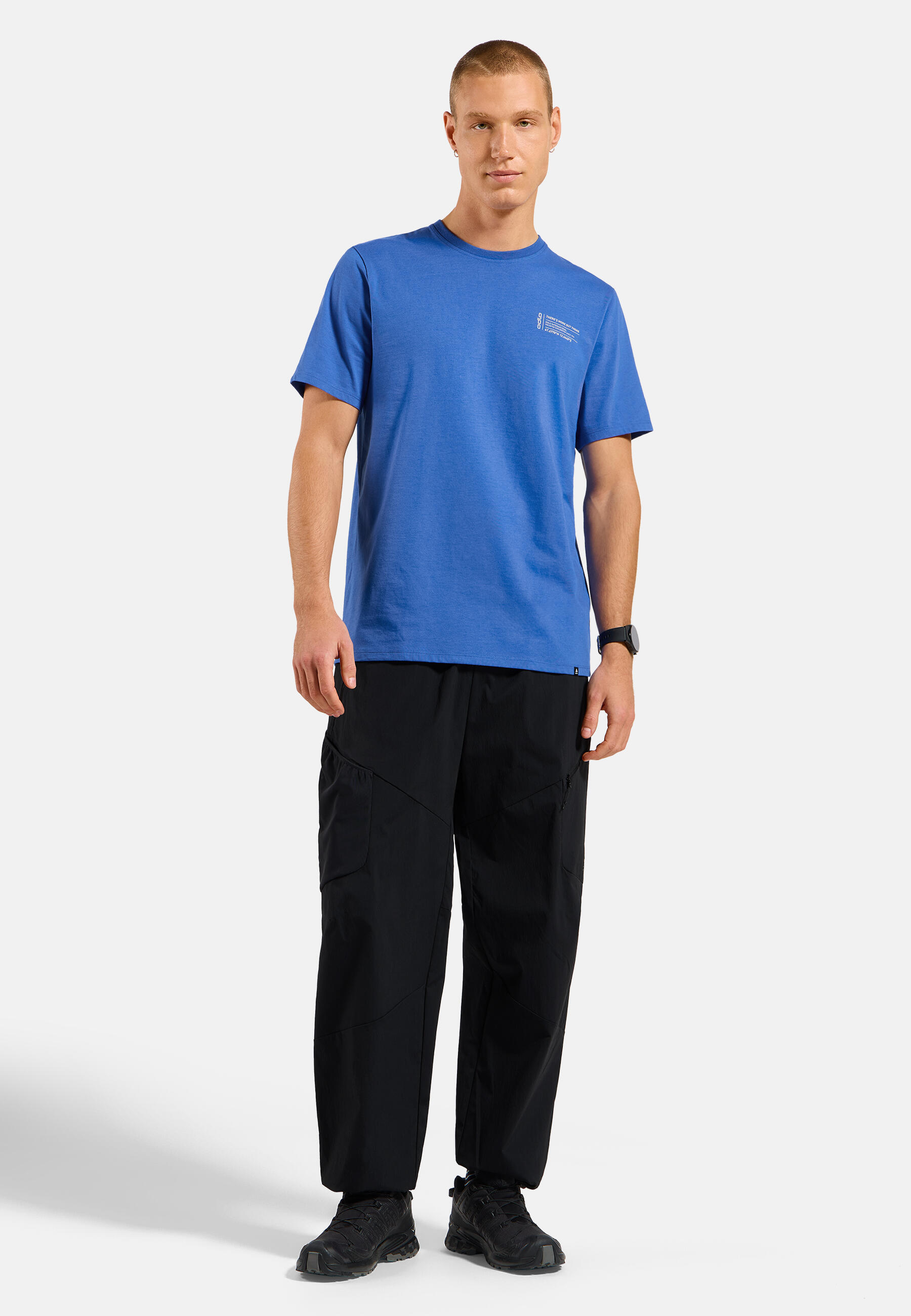 Koszulka z krótkim rękawem męska ODLO T-shirt crew neck s/s COTTON BLEND 3/7