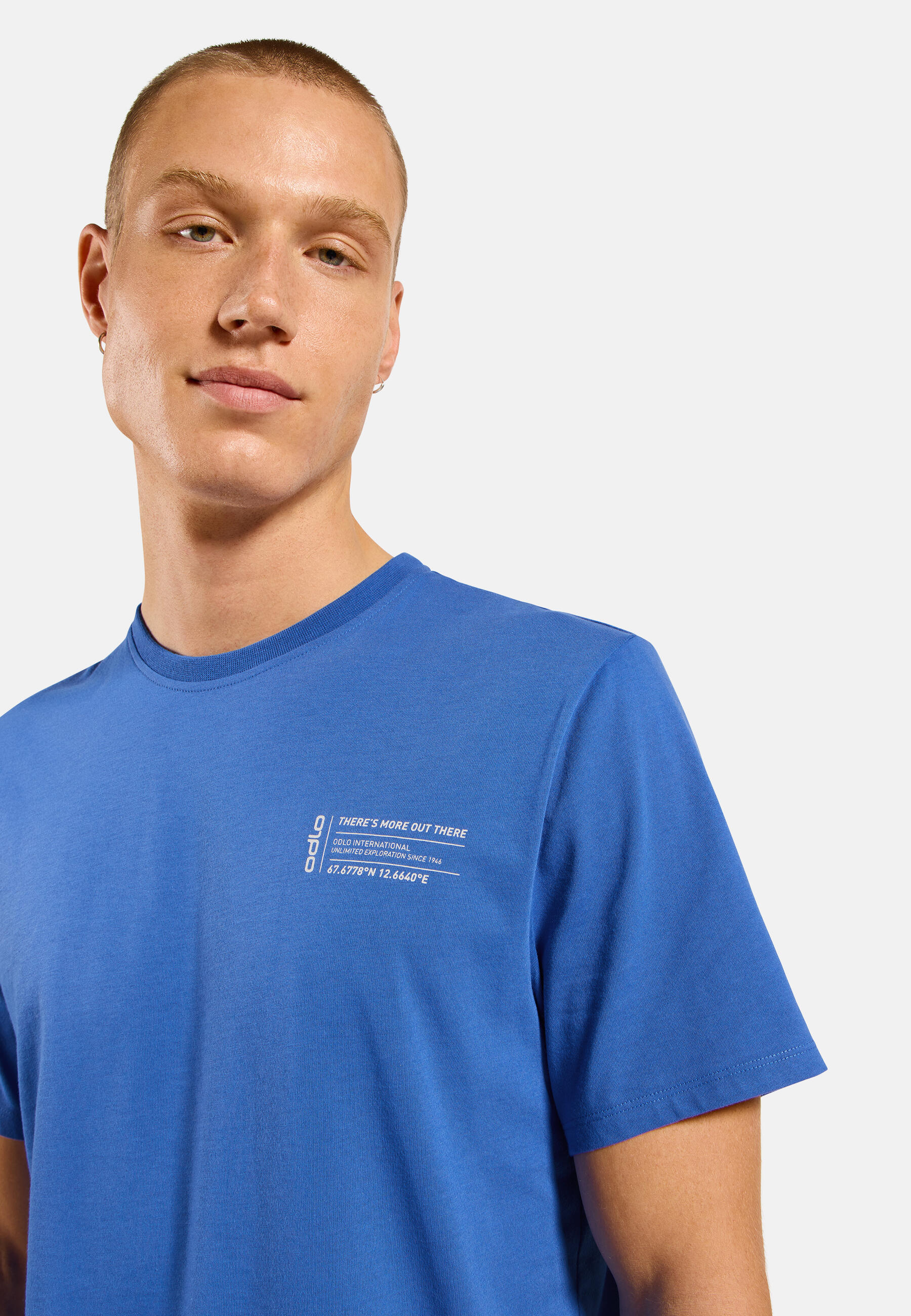 Koszulka z krótkim rękawem męska ODLO T-shirt crew neck s/s COTTON BLEND 4/7