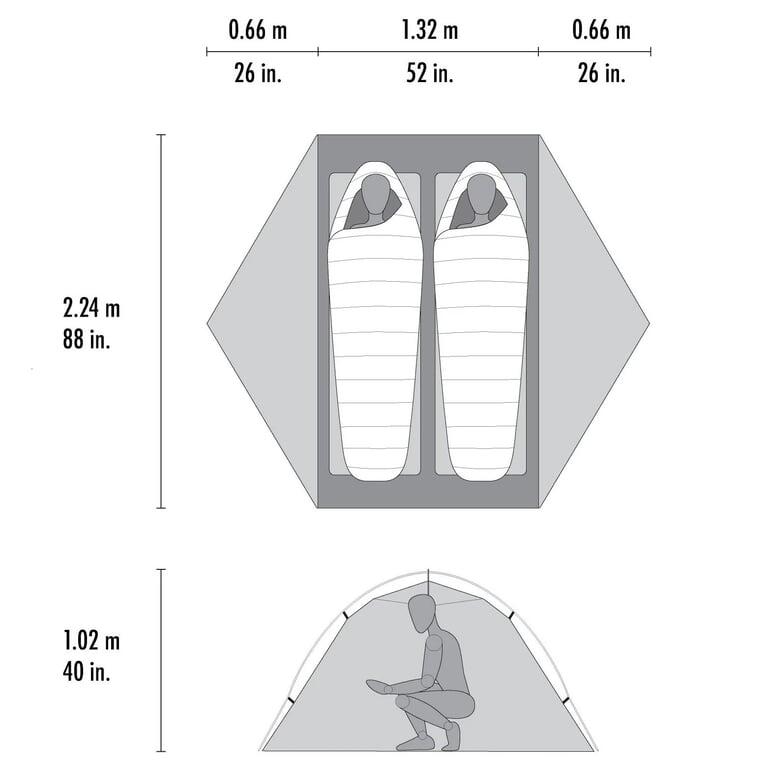 Tenda da Trekking MSR Hubba Hubba LT 2 Persone - Verde 7/7