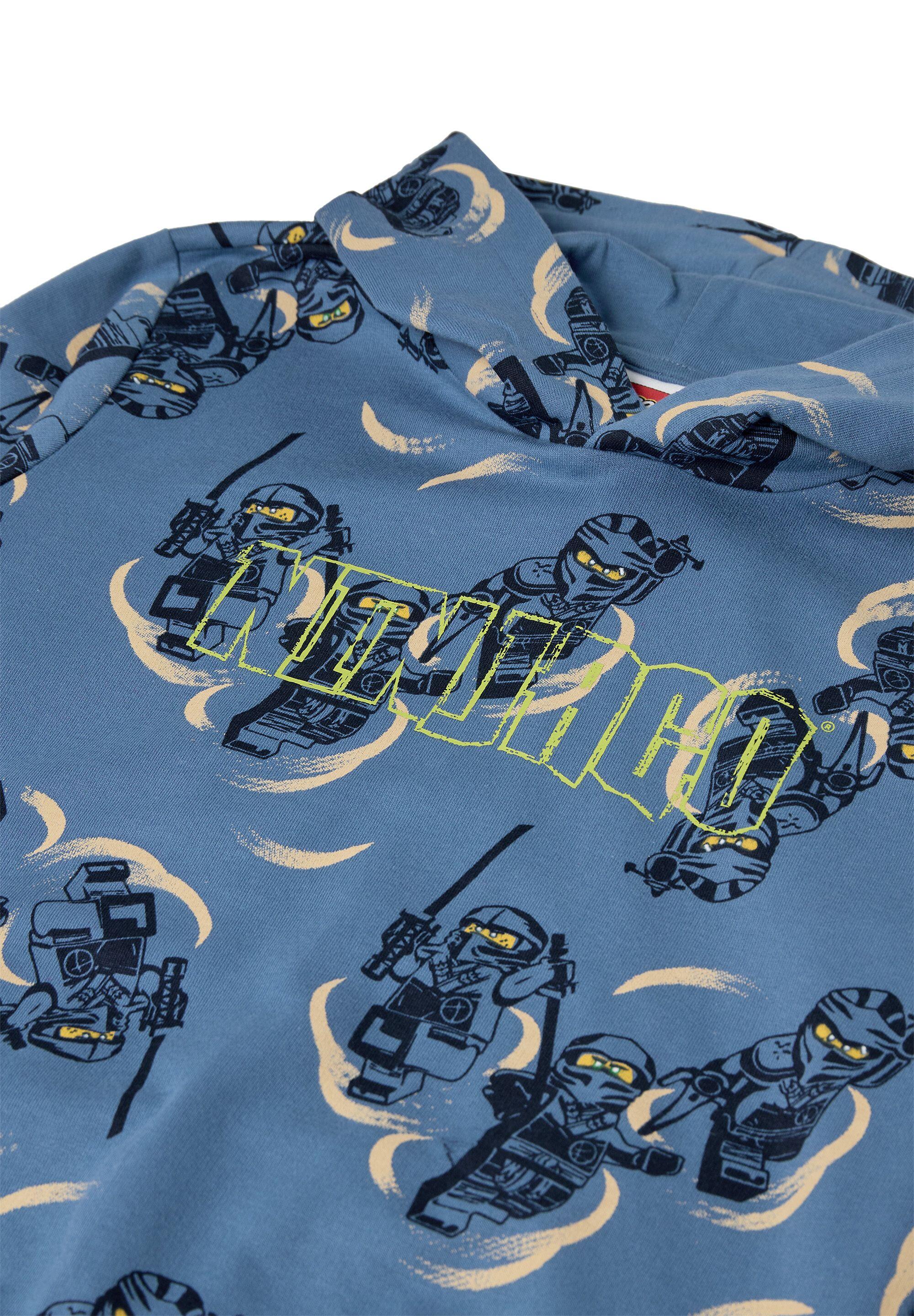 Bluza z Kapturem Chłopięca LEGO Ninjago Sian300 Niebieska 3/4