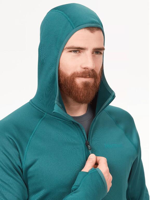 MARMOT Bluza męska Olden Polartec Hoody dark jungle-XL 4/4