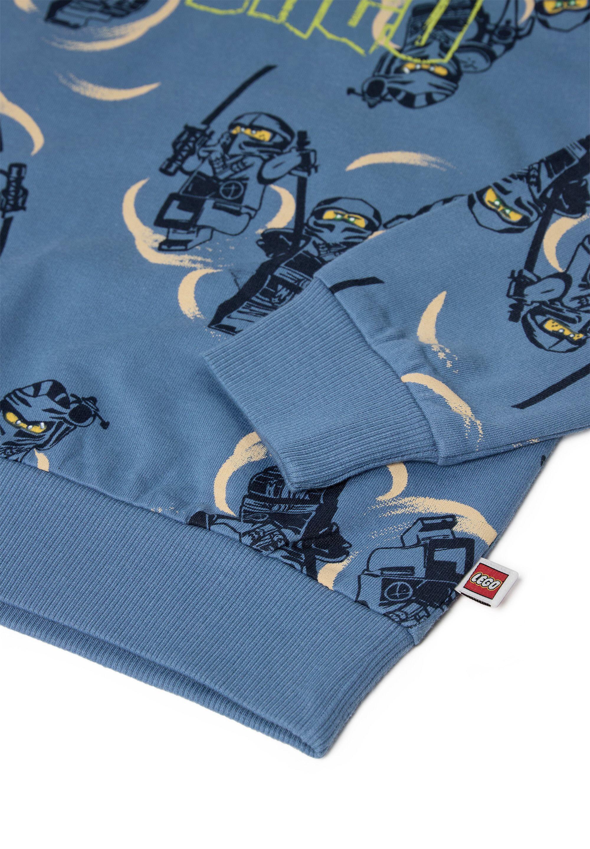 Bluza z Kapturem Chłopięca LEGO Ninjago Sian300 Niebieska 4/4