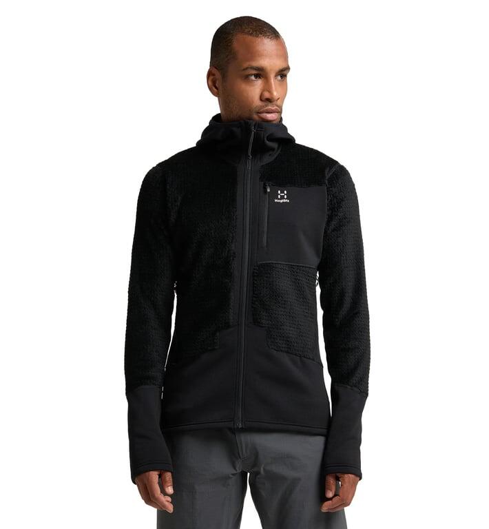 HAGLOFS Bluza męska ROC Spitz Mid Hood Men true black-L 3/6