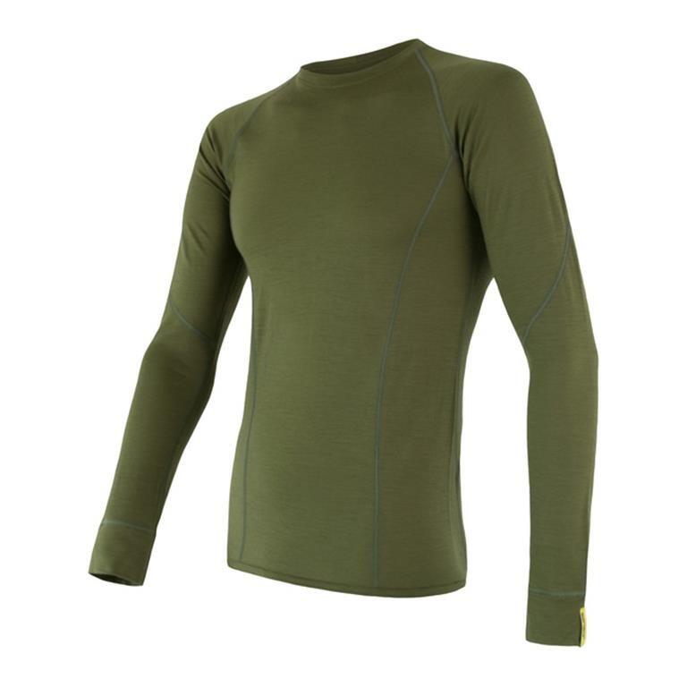 SENSOR Termoaktywna bluzka męska MERINO ACTIVE TEE LS-M-Oliwkowy 1/6