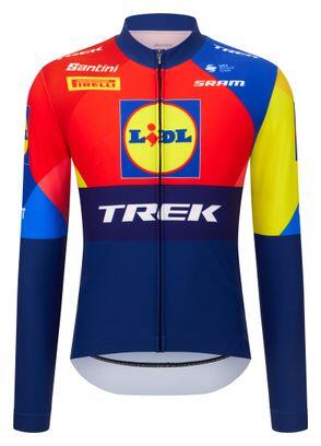 Santini Team Lidl-Trek 2025 Maglia a maniche lunghe unisex Blu