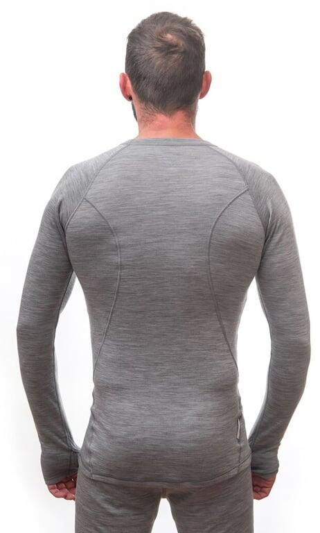 SENSOR Koszulka męska Merino Bold Tee LS Men cool gray-XL 3/5