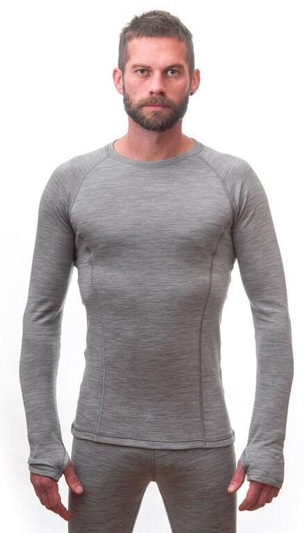 SENSOR Koszulka męska Merino Bold Tee LS Men cool gray-XL 2/5