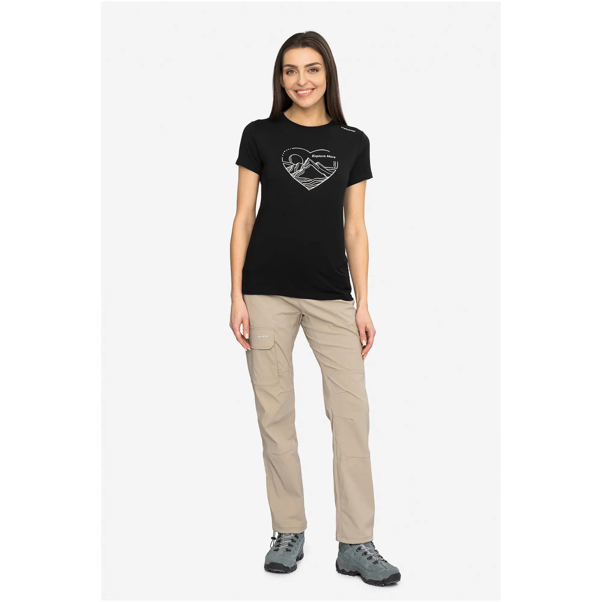 Lenta Bamboo Light Women L mehrfarbig - black/white 2/7