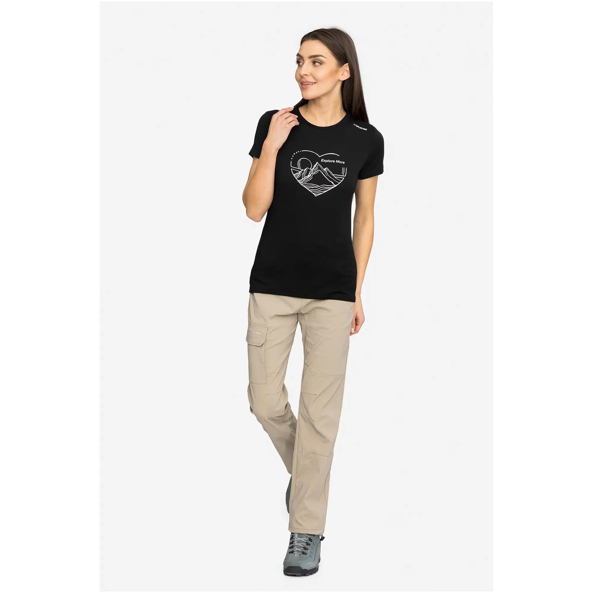 Lenta Bamboo Light Women L mehrfarbig - black/white 4/7