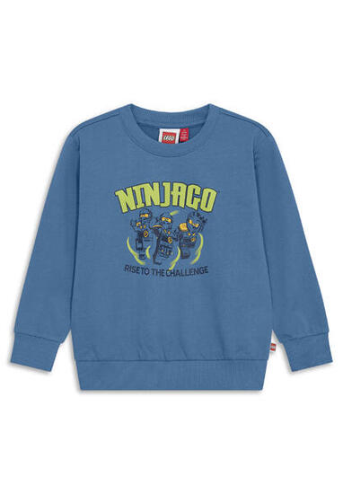 Bluza Bawełniana Chłopięca LEGO Ninjago Sian301 Niebieska