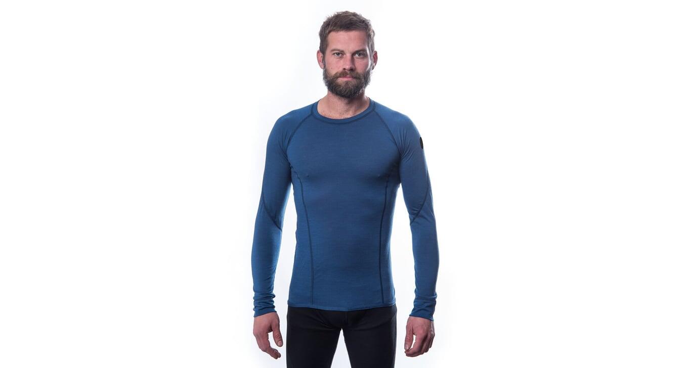 SENSOR Koszulka męska Merino Air Tee LS Men deep blue-L 3/5