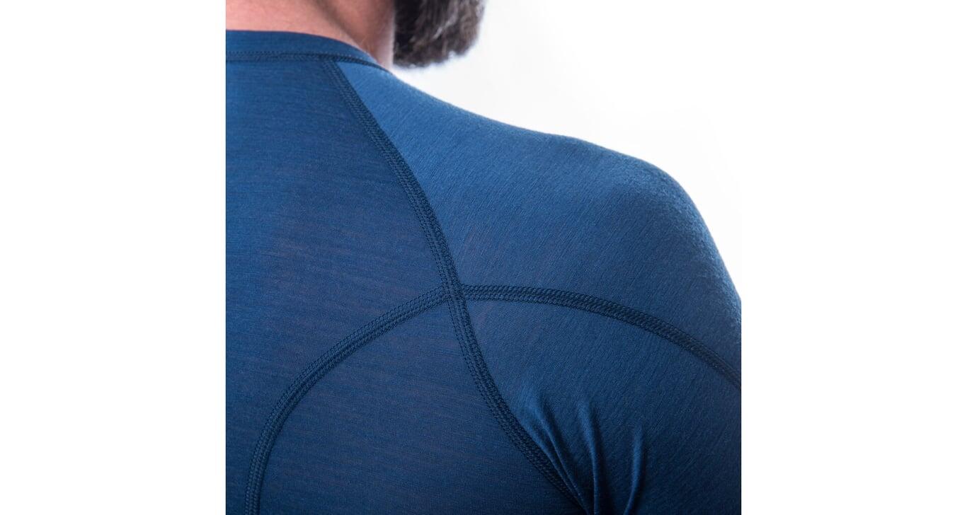 SENSOR Koszulka męska Merino Air Tee LS Men deep blue-L 4/5