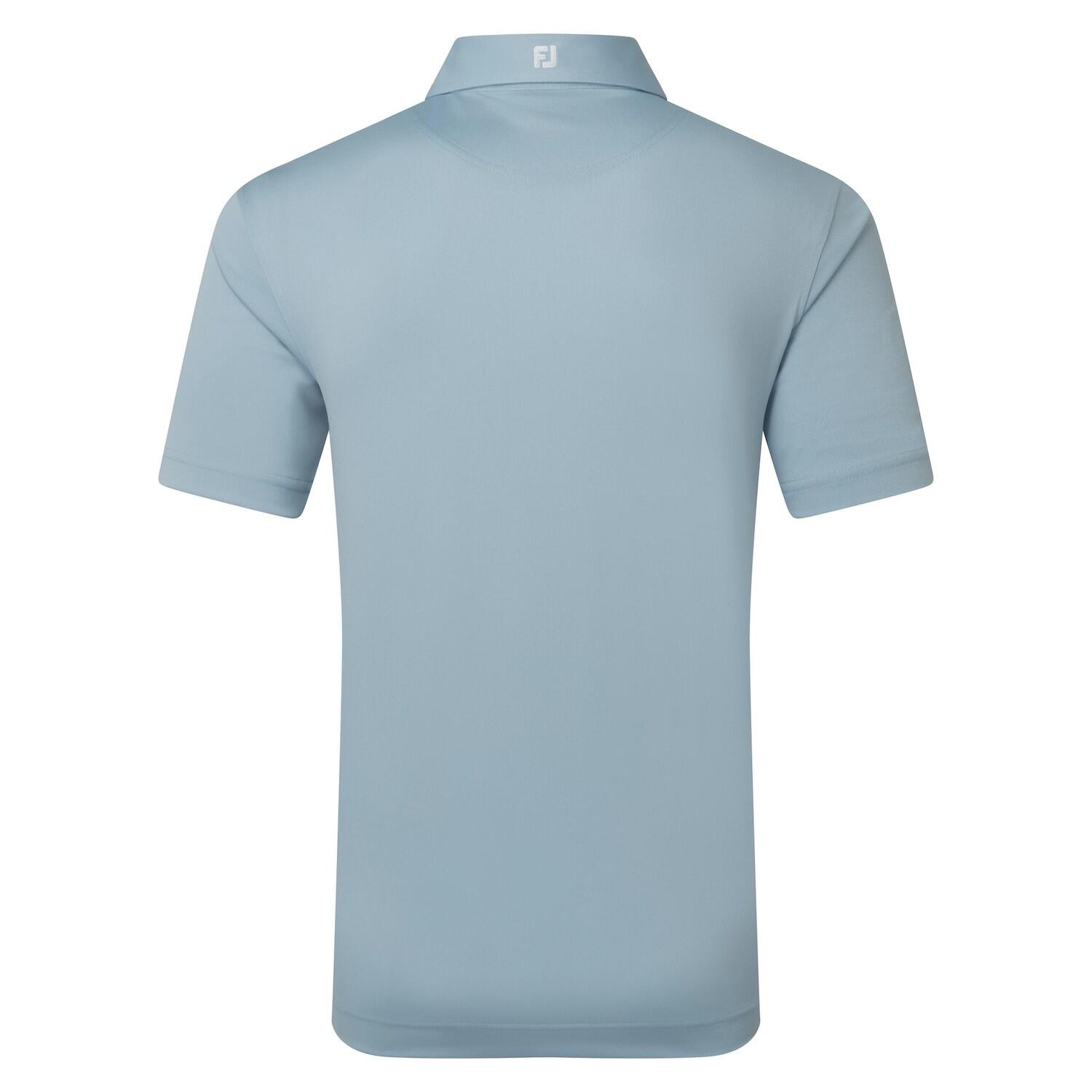Polo Golf Footjoy Stretch Pique Solid Hombre Azul 5/5