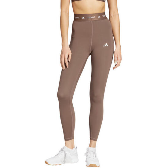 ADIDAS Techfit Leggings femme 7/8 taille haute marron